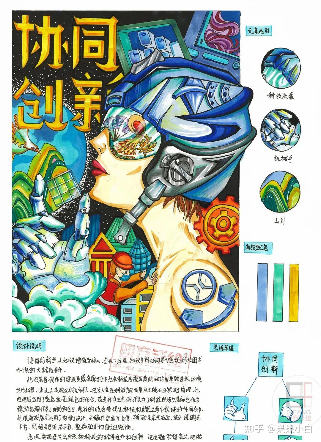 分享一些高清扫描版视觉传达考研高分快题作品图