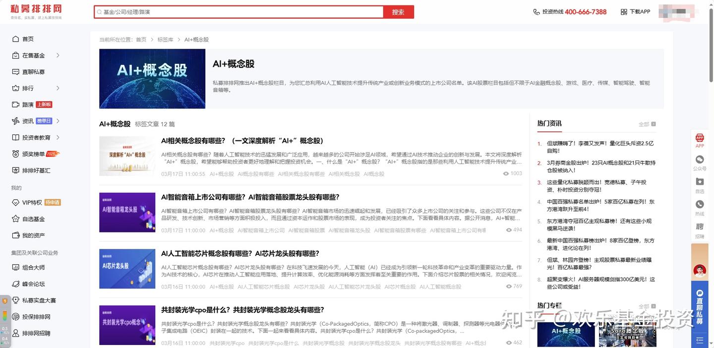 AI+”概念股大合集- 知乎