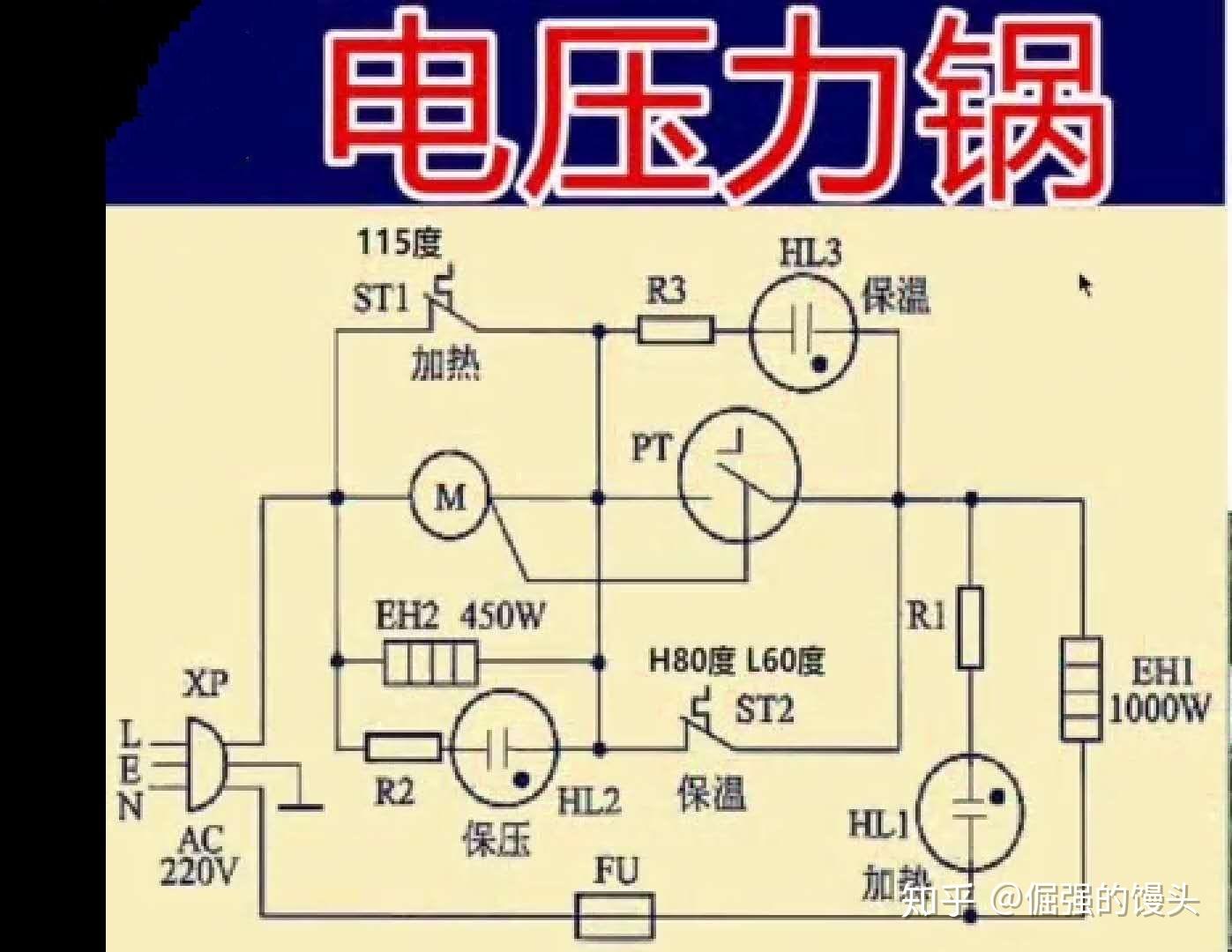 九阳电压力锅接线图解图片