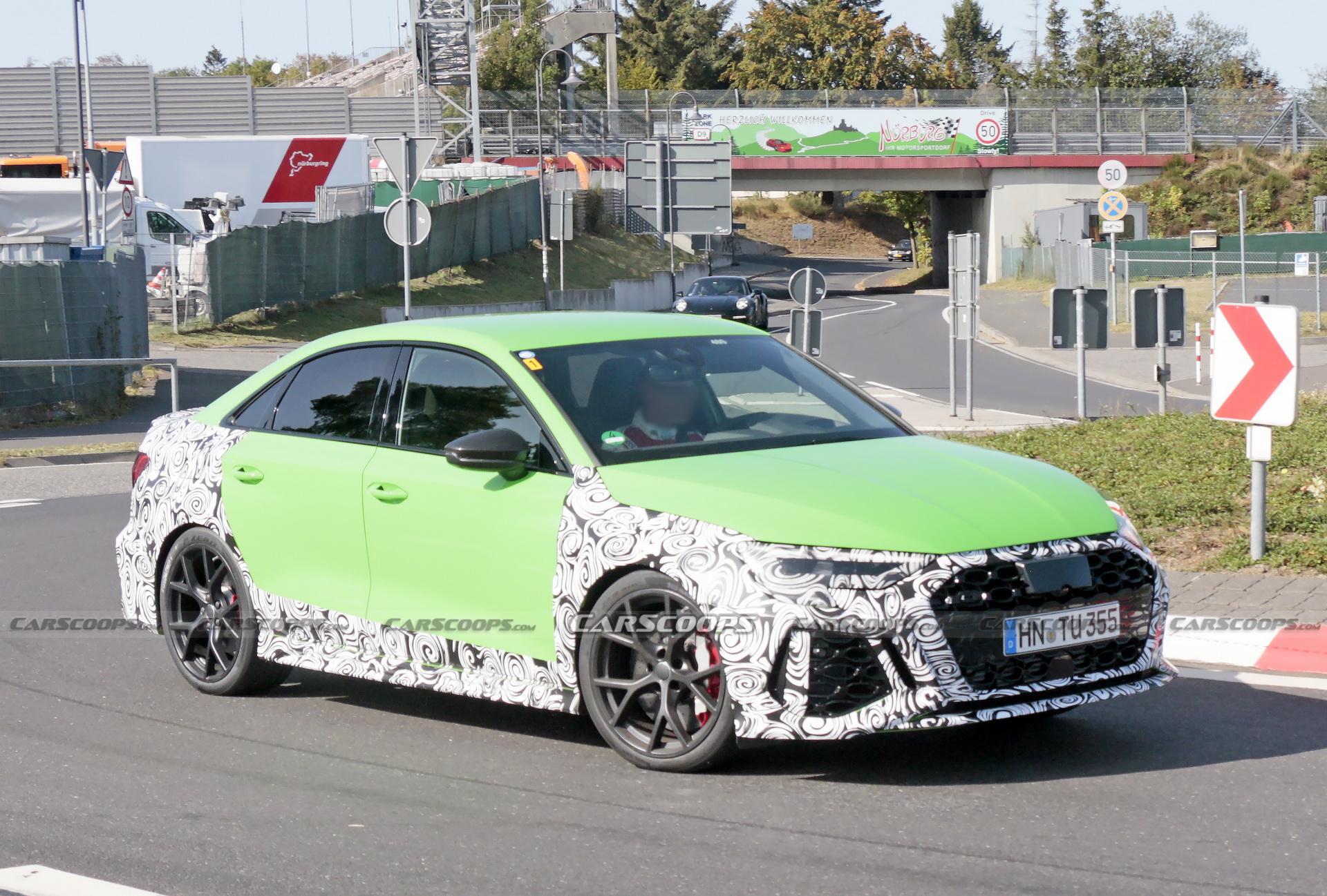 预计2021年上半年发布新款奥迪rs3sportback冬季路试谍照曝光