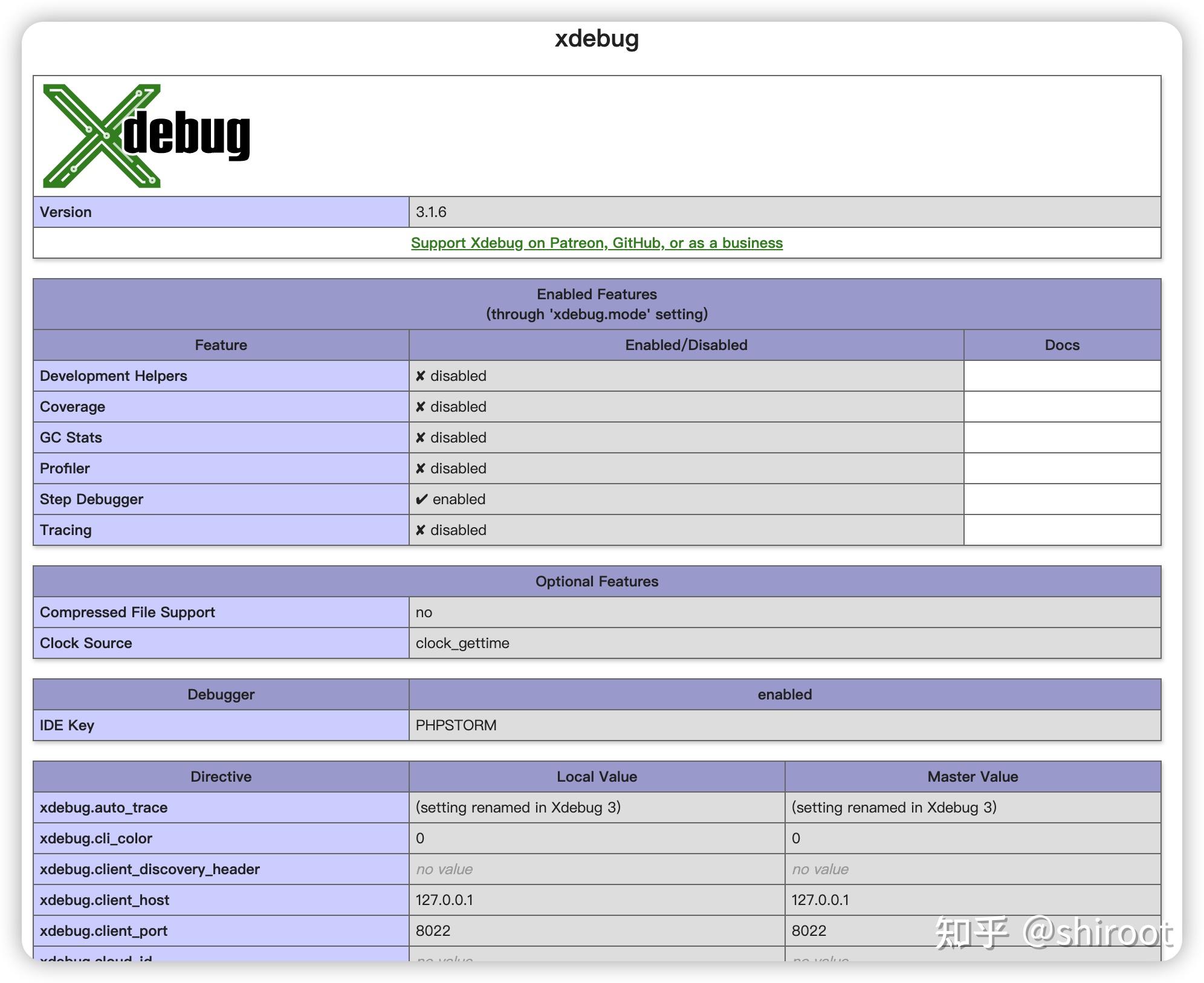 php xdebug 