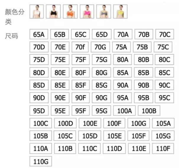 运动内衣尺码_运动内衣尺码对照表