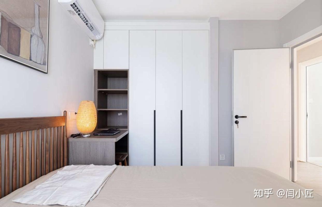 日式新房卧室白色壁柜装修效果图2019_别墅设计图