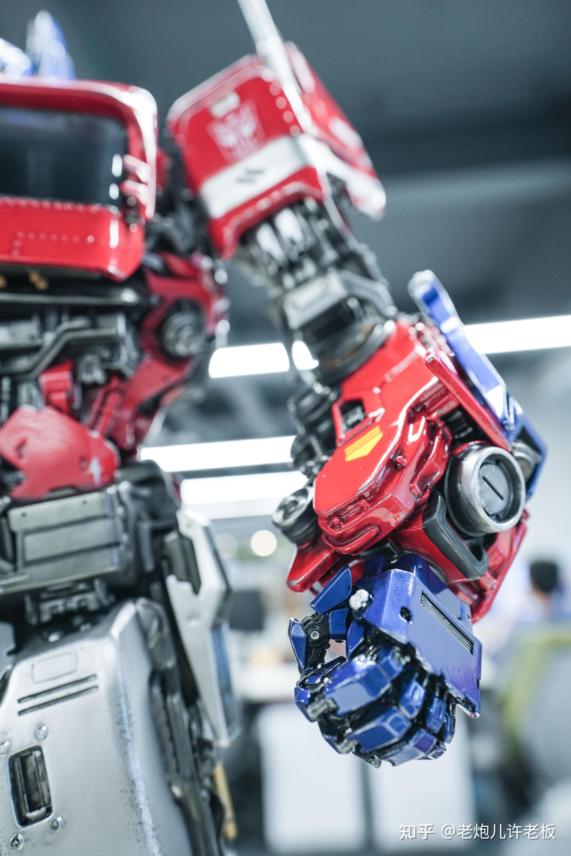 向初代g1动画致敬prime1studio变形金刚大黄蜂电影版擎天柱雕像开箱