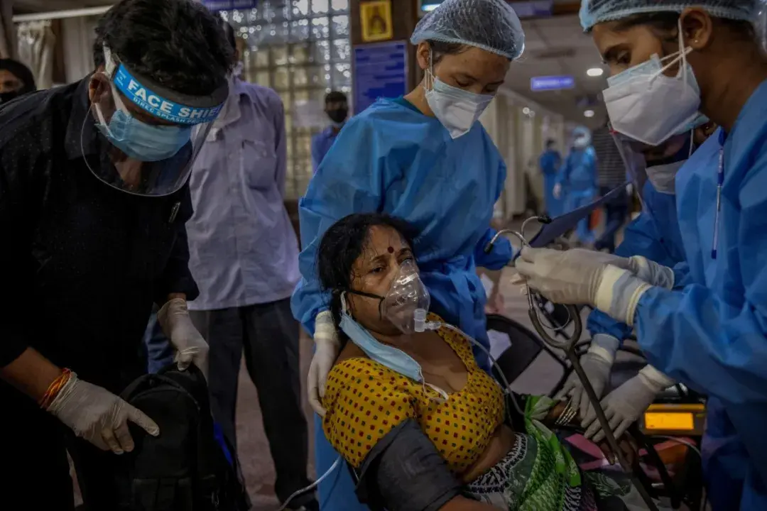 印度新冠疫情严重图片图片