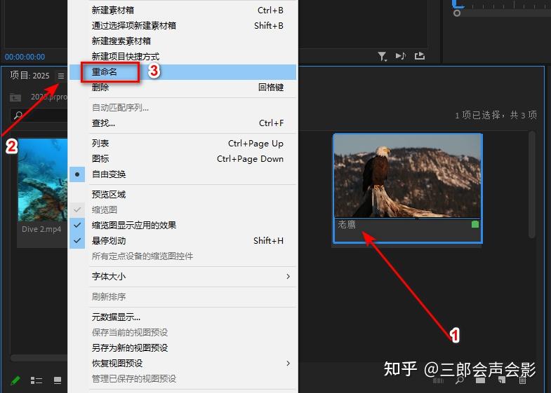 Premiere中序列名称重命名的4种方式 - 知乎