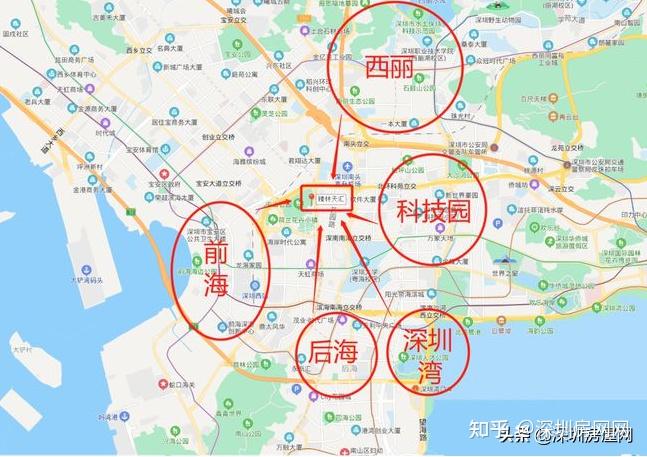 深圳前海与后海地图图片