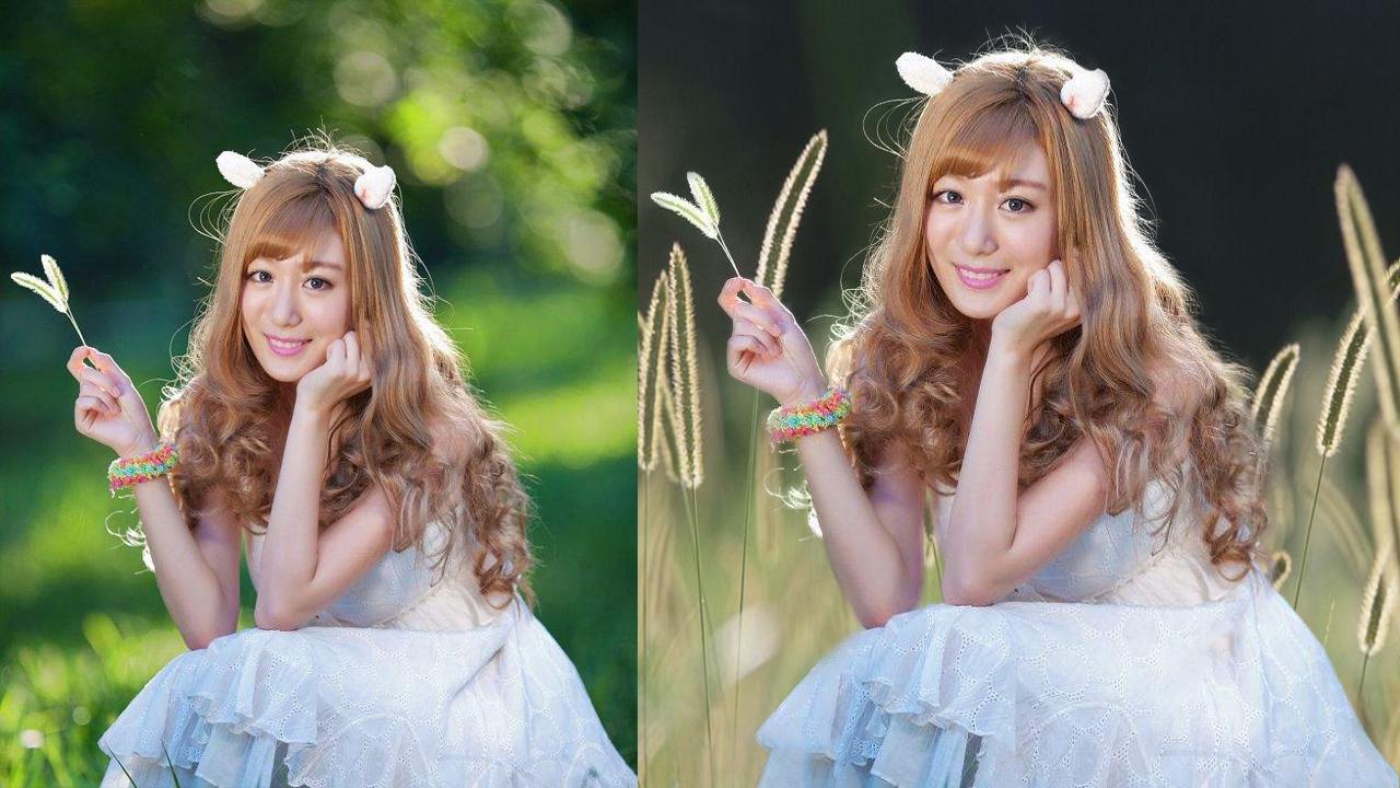 ps快速选择工具抠荷花ps羽化效果图