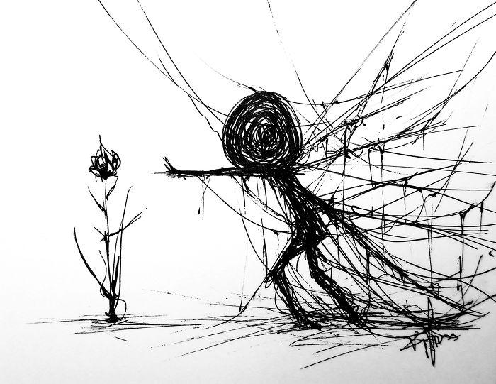 心理学插画掩藏在现实背后心底的声音哪些直击了你的心灵
