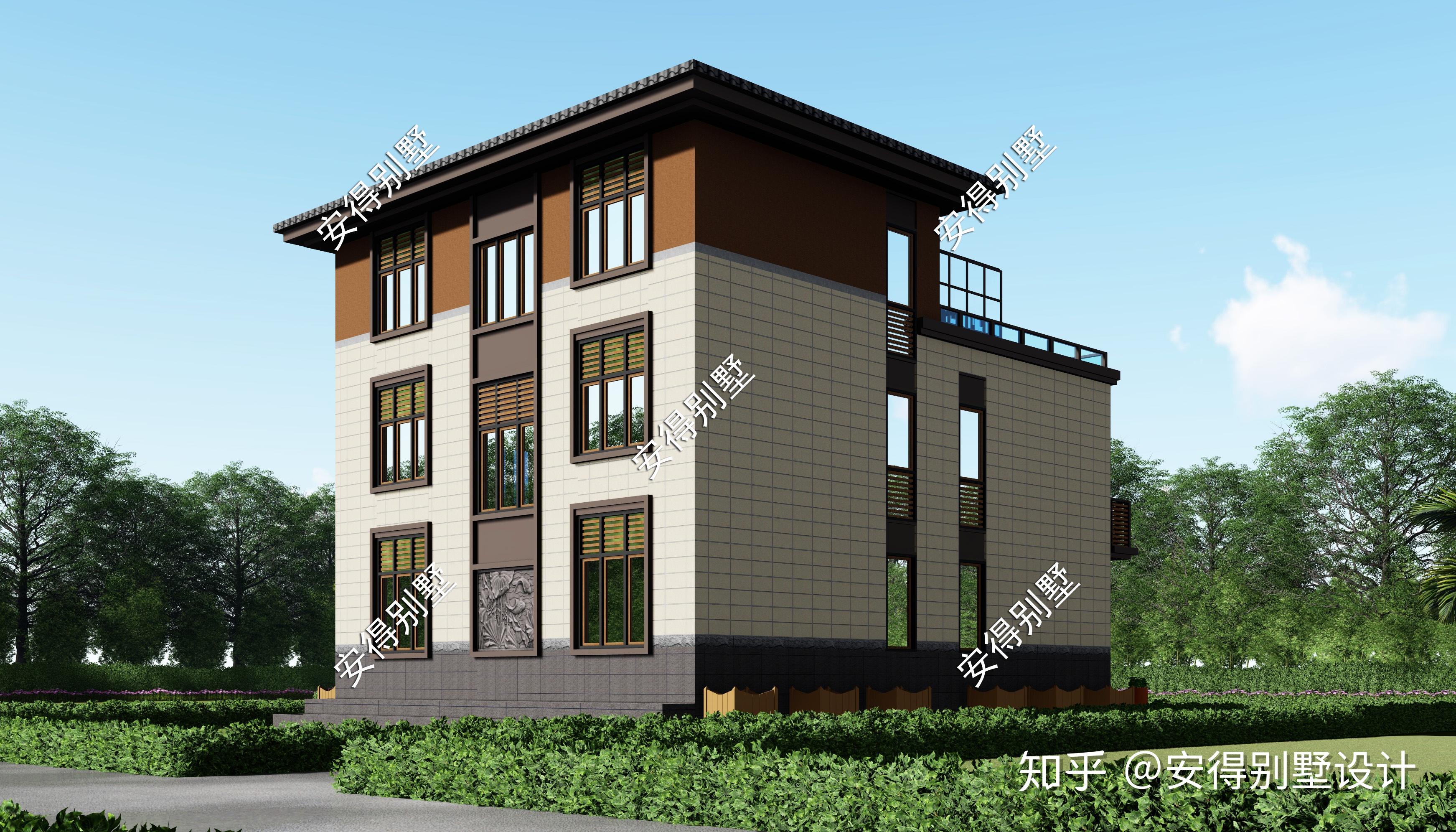 农村自建3层中式小别墅，造价35w占地120㎡，大气又实用！ - 知乎