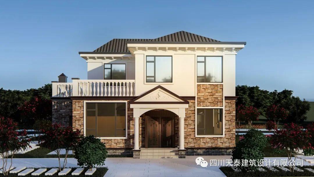 四川绵阳市三台县乡村二层小洋房设计图纸，农村自建欧式别墅图纸 - 知乎