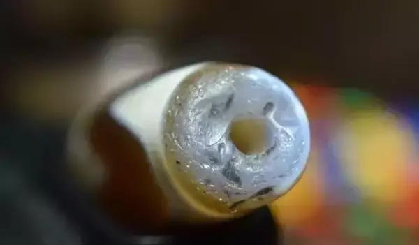 古代天珠孔道不可仿造的原始态