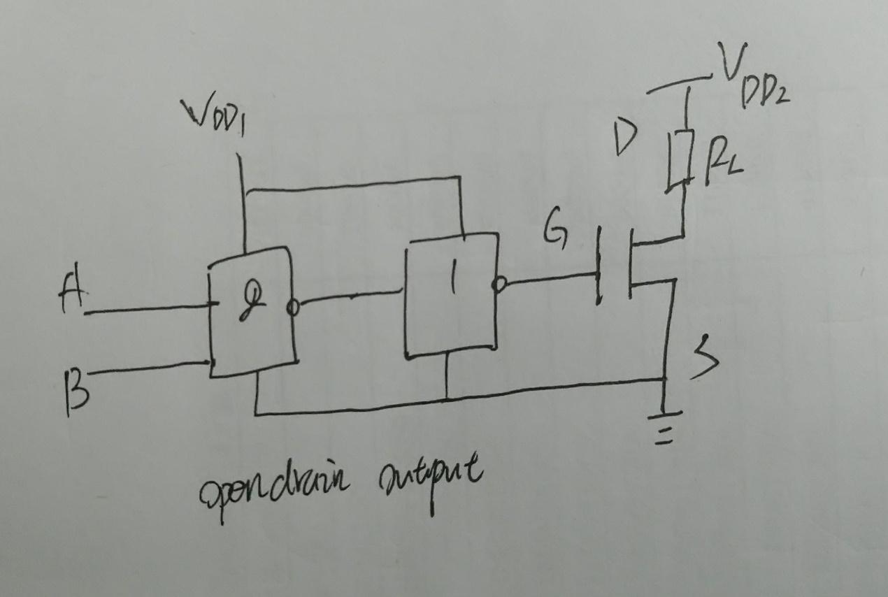 001. 画出cmos反相器的电路原理图.
