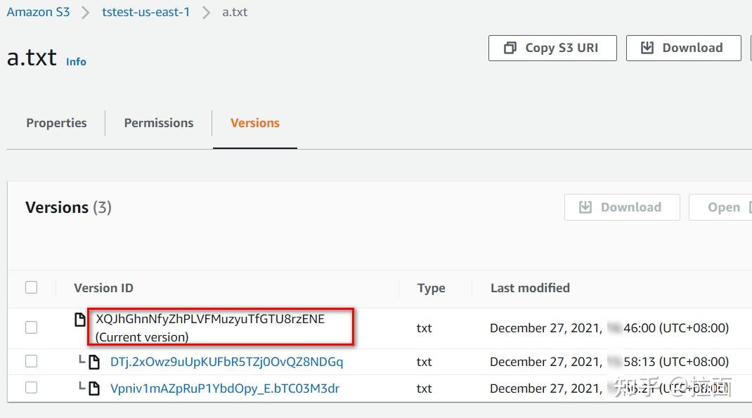 Aws s3 versioning 