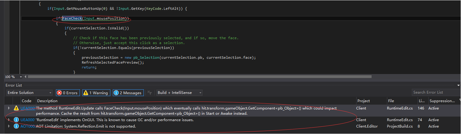 【敏捷开发】使用静态分析优化Unity代码