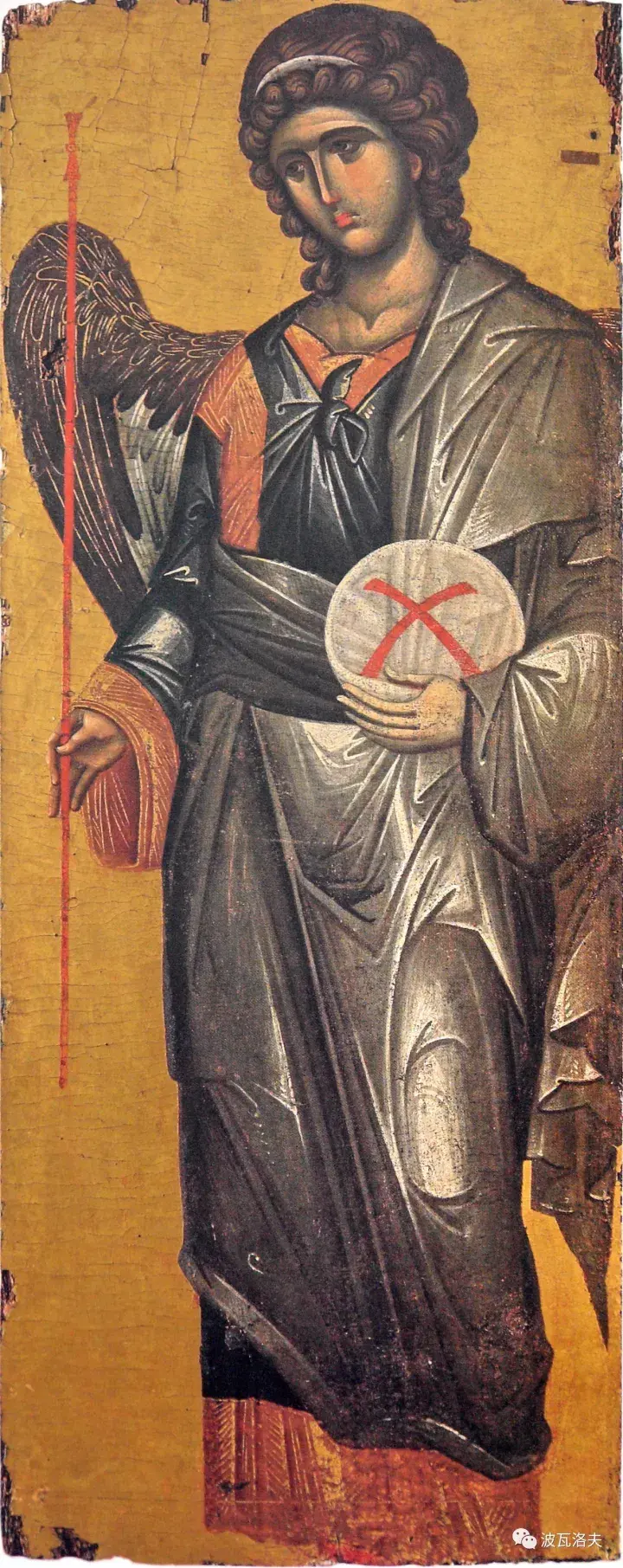 拜占庭时期坦培拉绘画上色方式干笔触画法