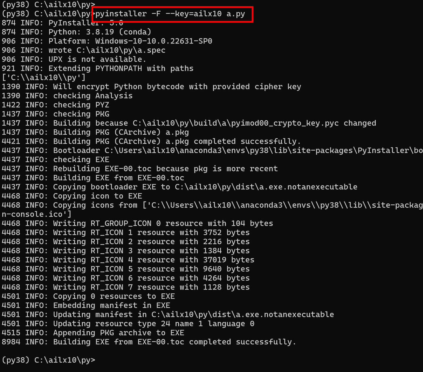 Pyinstaller v6 