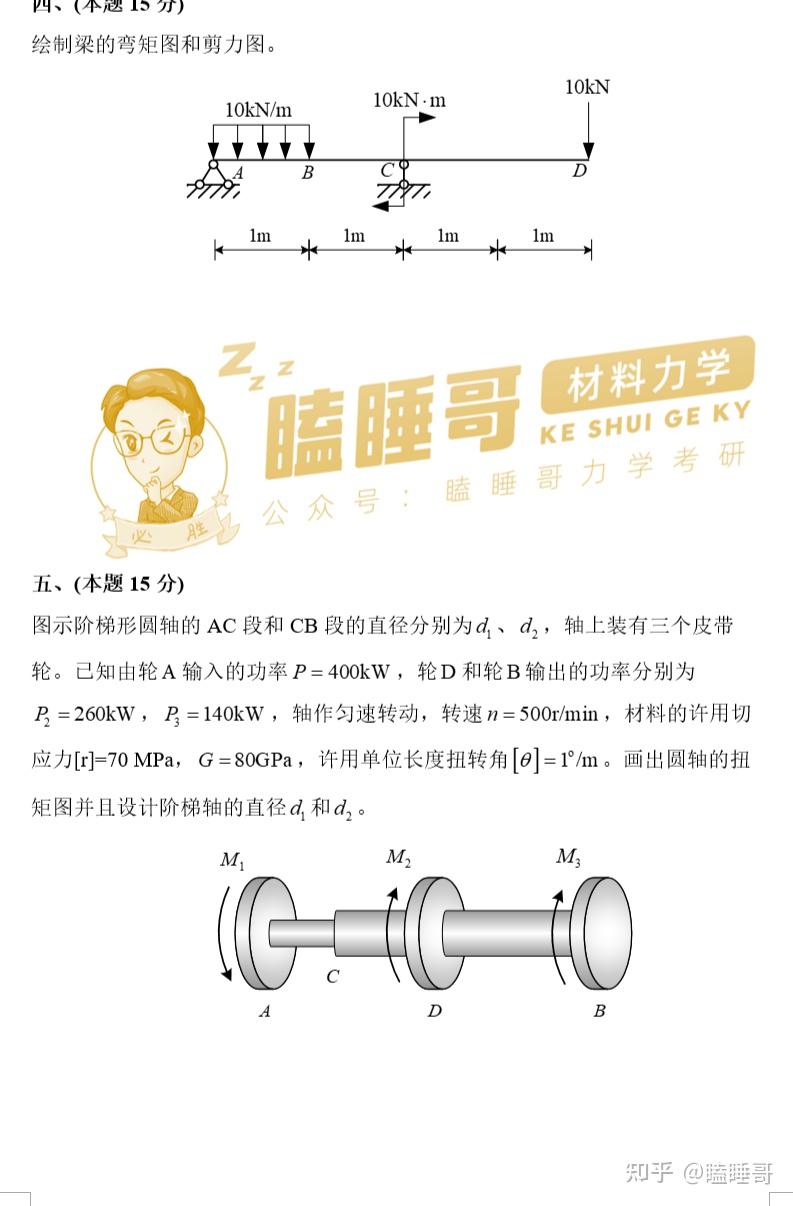 真题分享—广西大学844材料力学 - 知乎