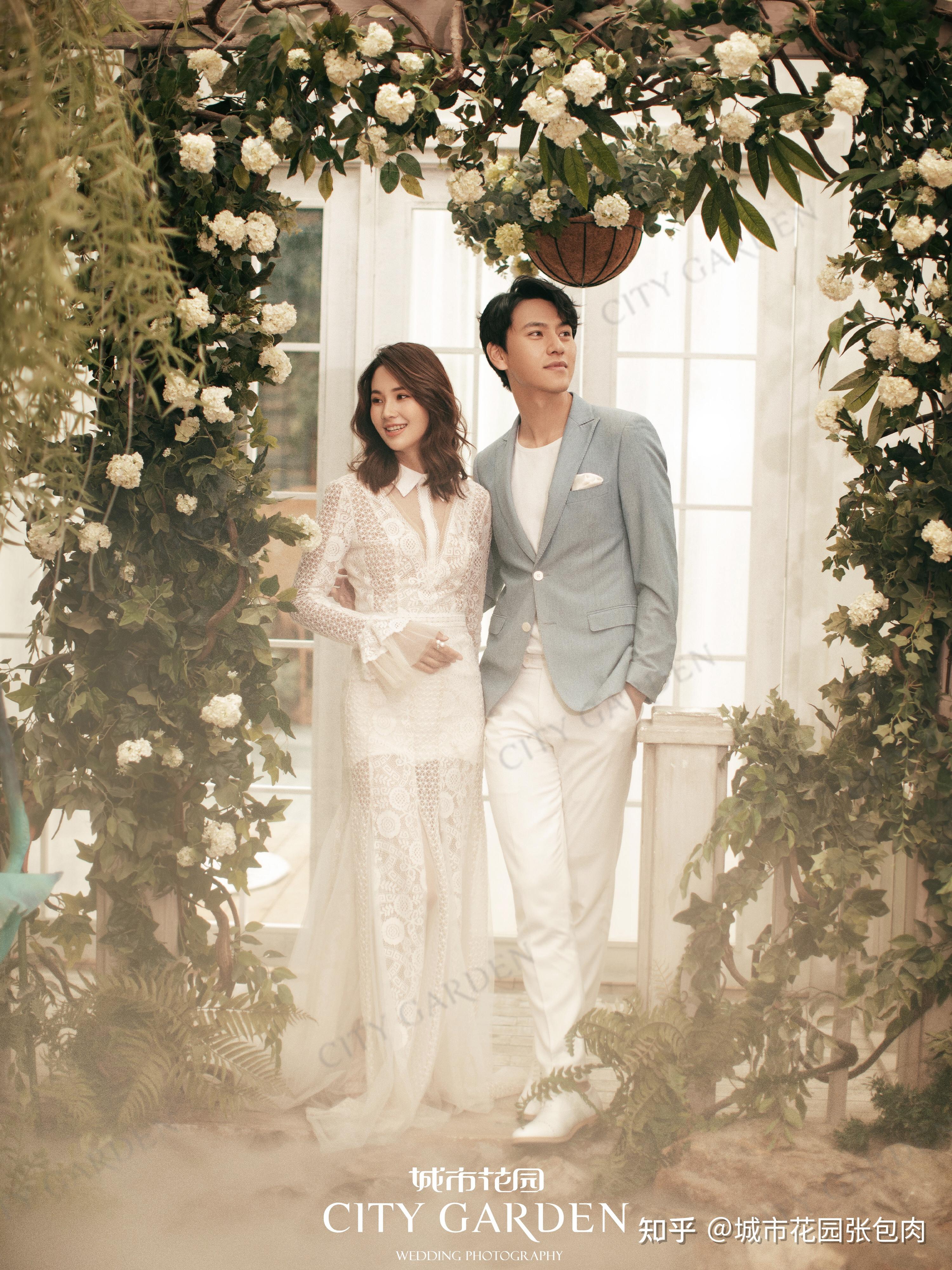 婚纱照必拍的韩式内景简约风|休闲婚纱照