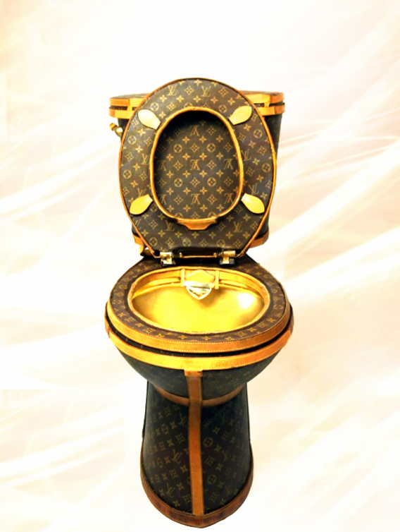 闪的我无话可说!lv的金马桶,贫穷不仅限制了想象力,还亮瞎了双眼!