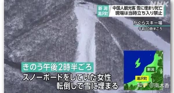 中国女游客在日本滑雪死亡，疑闯禁区遭雪掩埋窒息，年仅27岁 知乎 7284