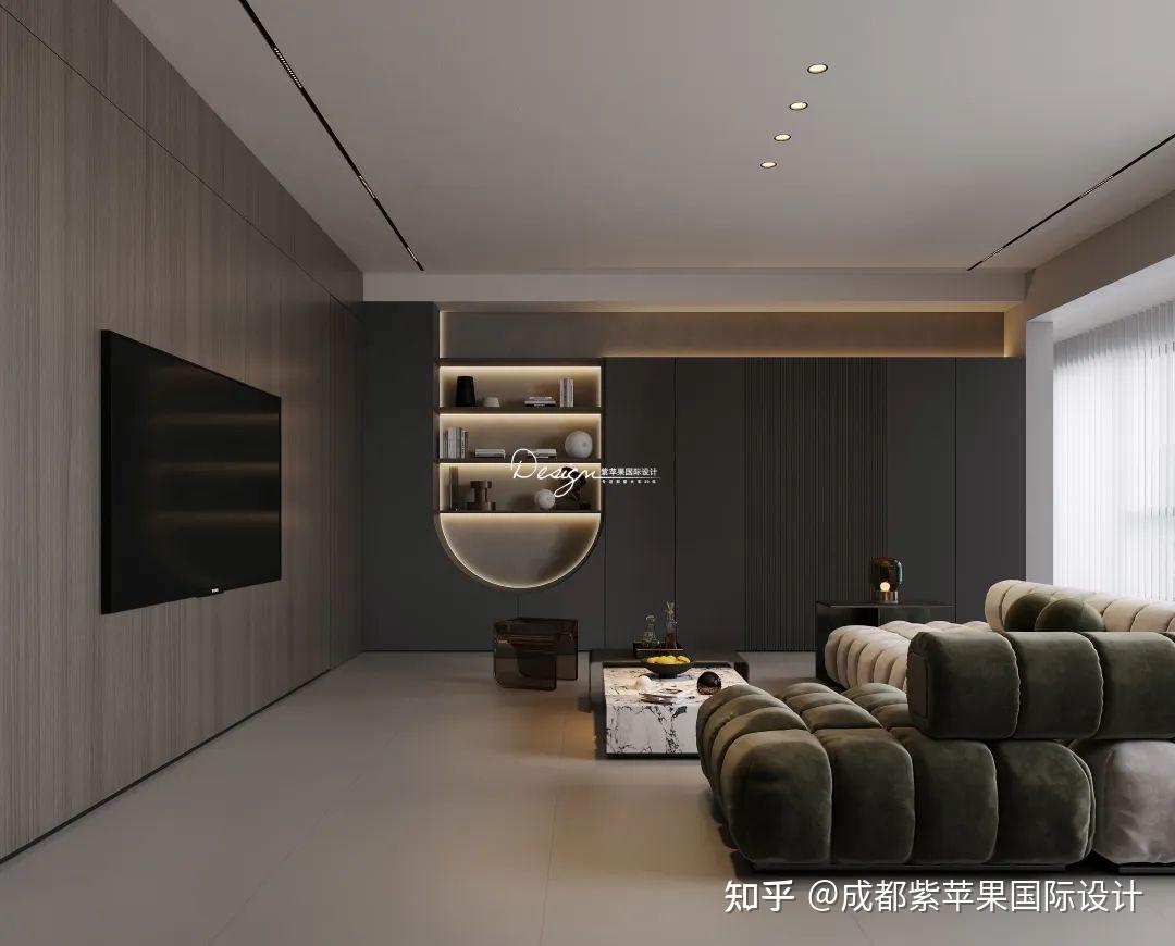 成都装修设计 | 160㎡极简暗黑，中和神秘与高级 - 知乎