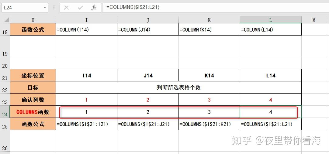 EXCEL确认单元格行数列数函数 - 知乎