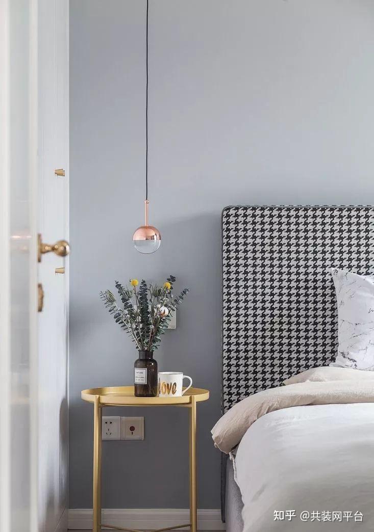 80㎡北欧风格装修灰蓝色调的运用恰到好处