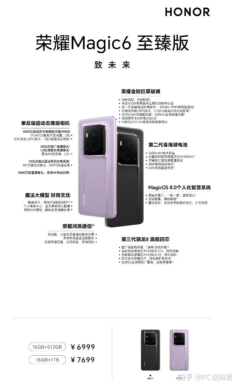 荣耀magic6至臻版购买指南设计与性能兼具的顶级之选
