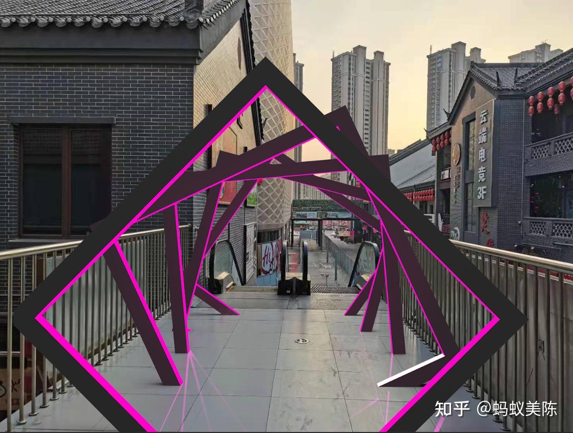 灯光节时空隧道时光隧道制作分享蚂蚁美陈