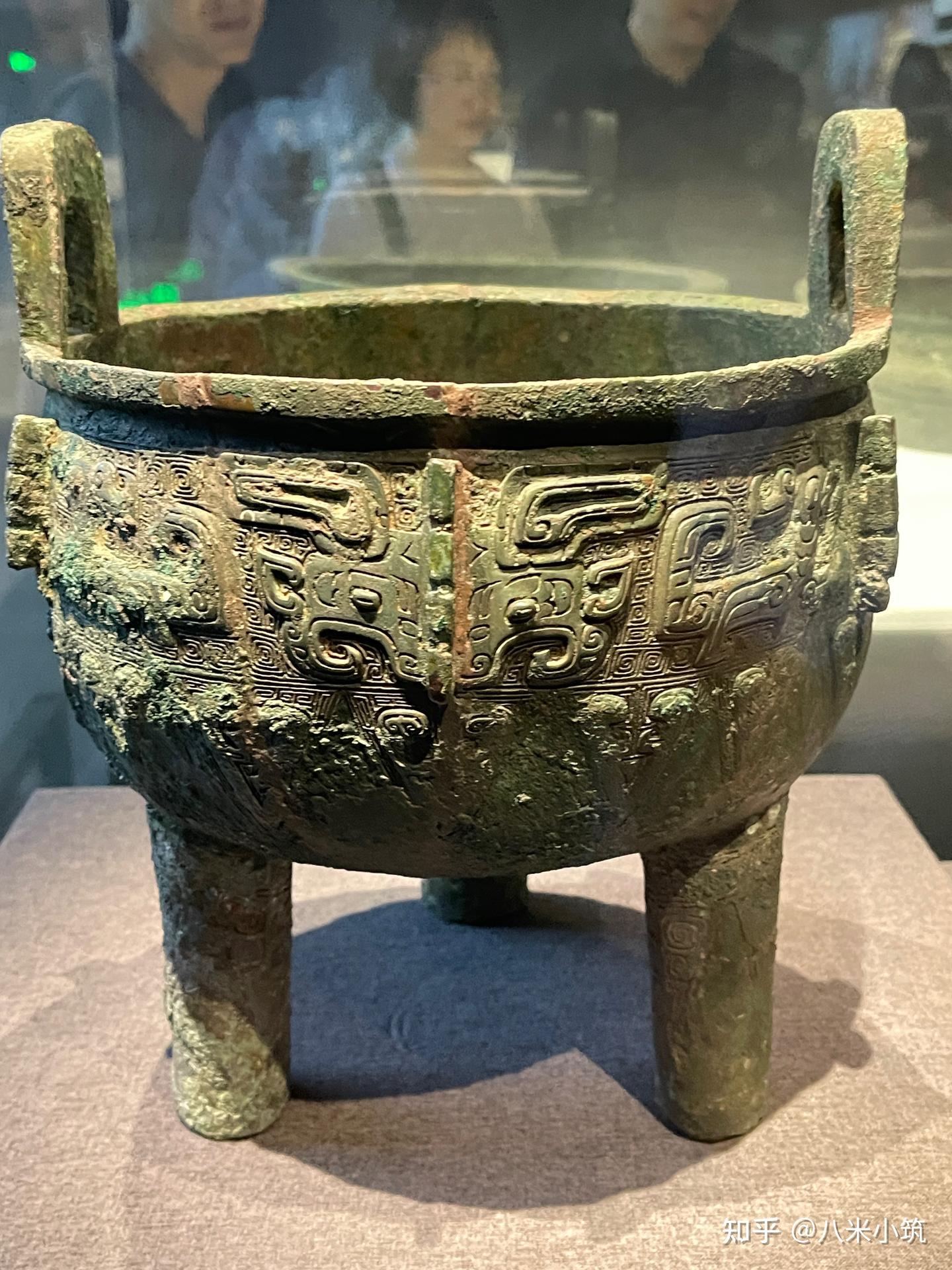 中国美術 青銅鏡 饕餮紋 時代物(HA506)