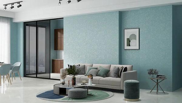 艺术涂料墙面效果图蔻帝的夏日居家流行色