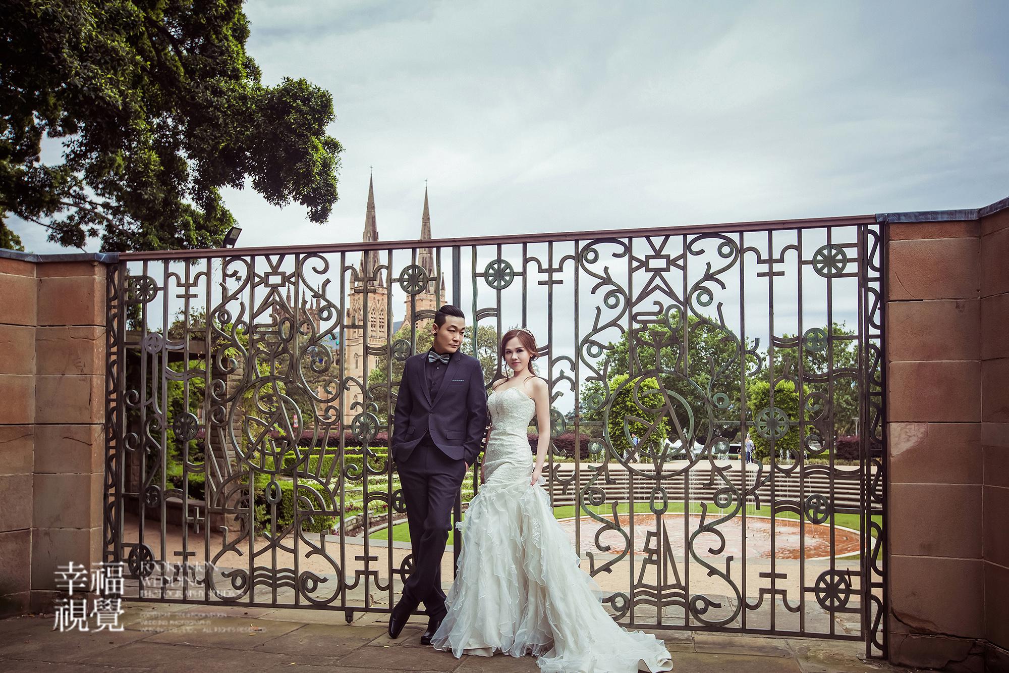 澳洲悉尼圣玛丽教堂婚纱摄影