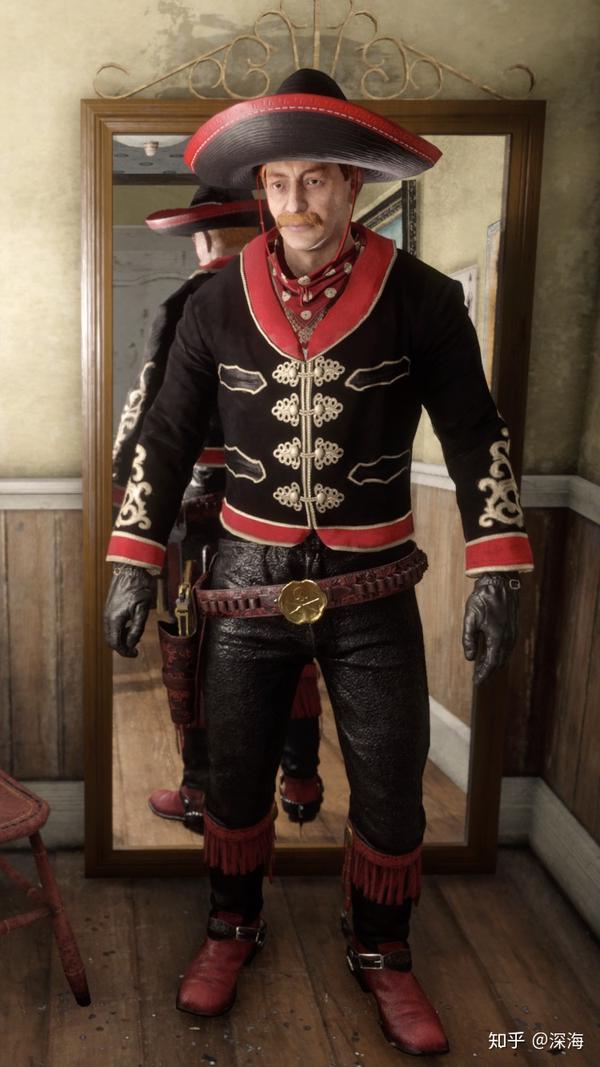 原创荒野大镖客2男牛仔9套基本服装搭配