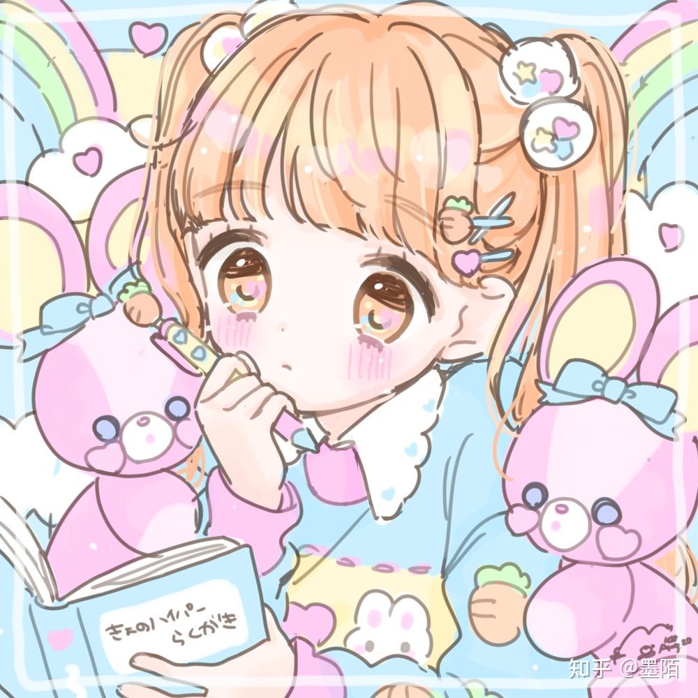 软妹头像壁纸少女心粉色可爱壁纸