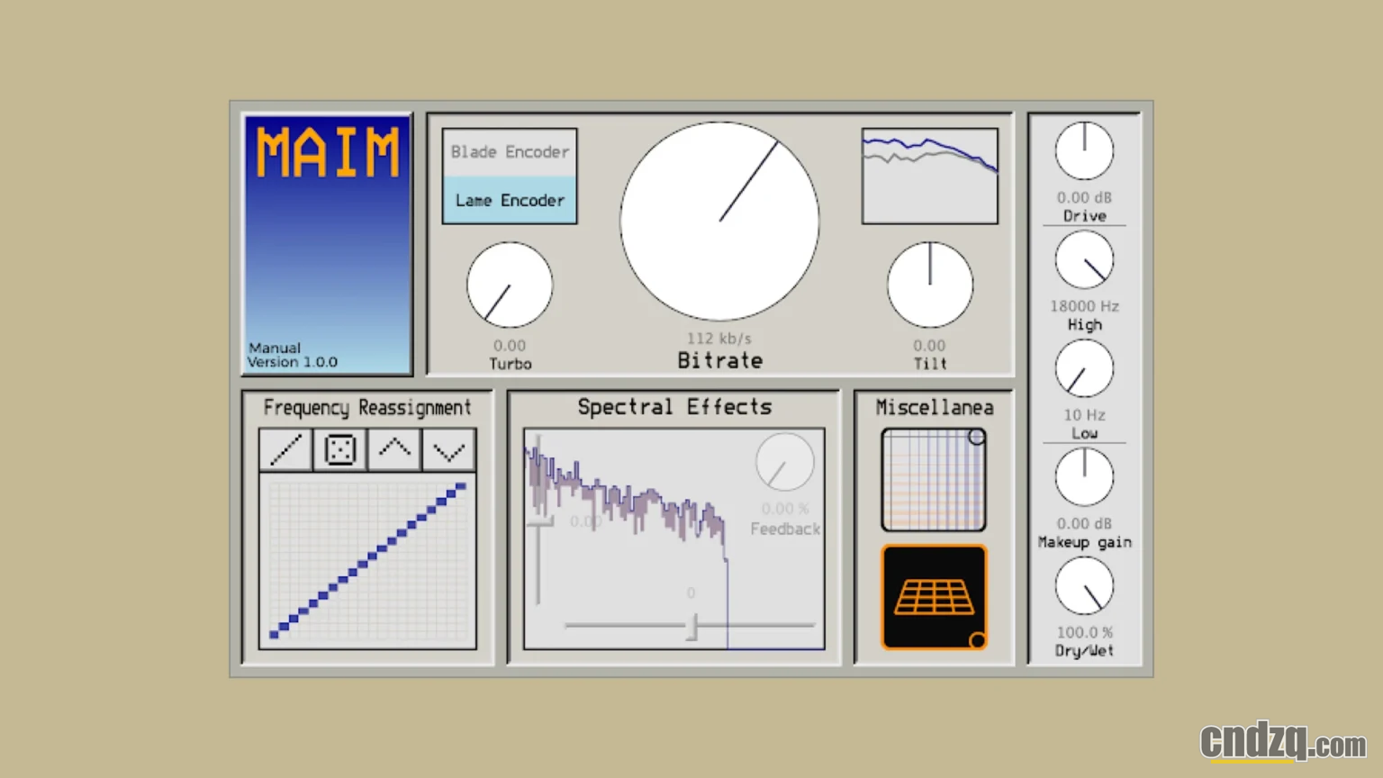 maim是款独特的开源复古低保真效果器