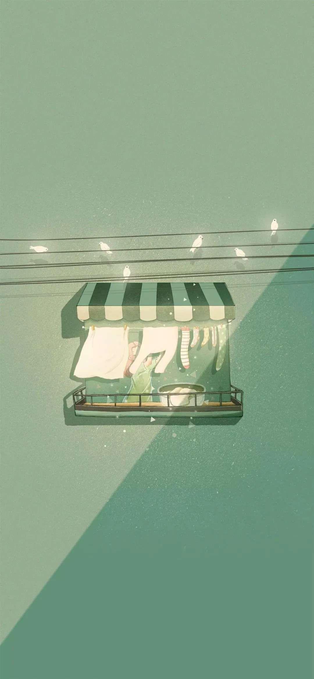 超级好看的绿色系壁纸,在这呢!护眼壁纸(绿色系列的壁纸)