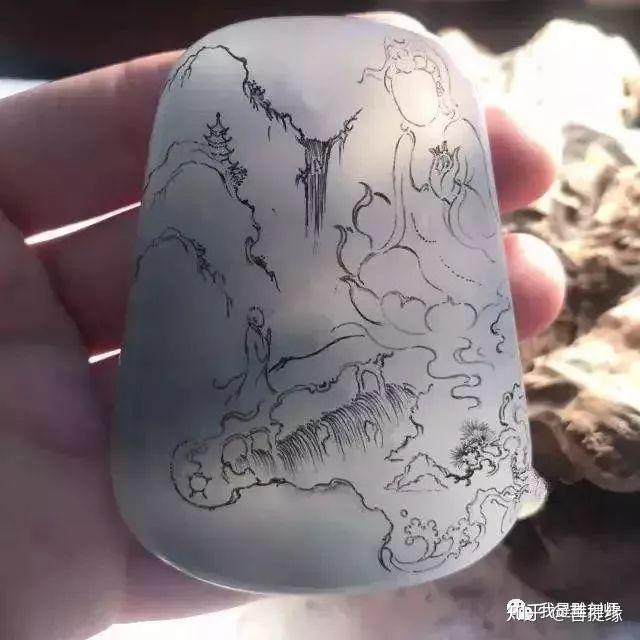 我是雕刻师极品翡翠玉雕雕刻素描手稿