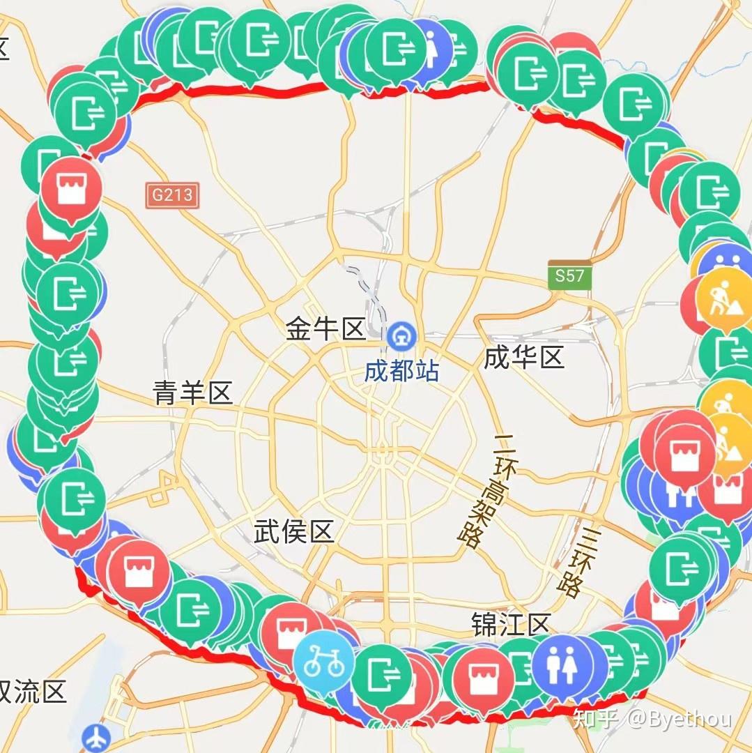 锦城绿道骑行路线图片