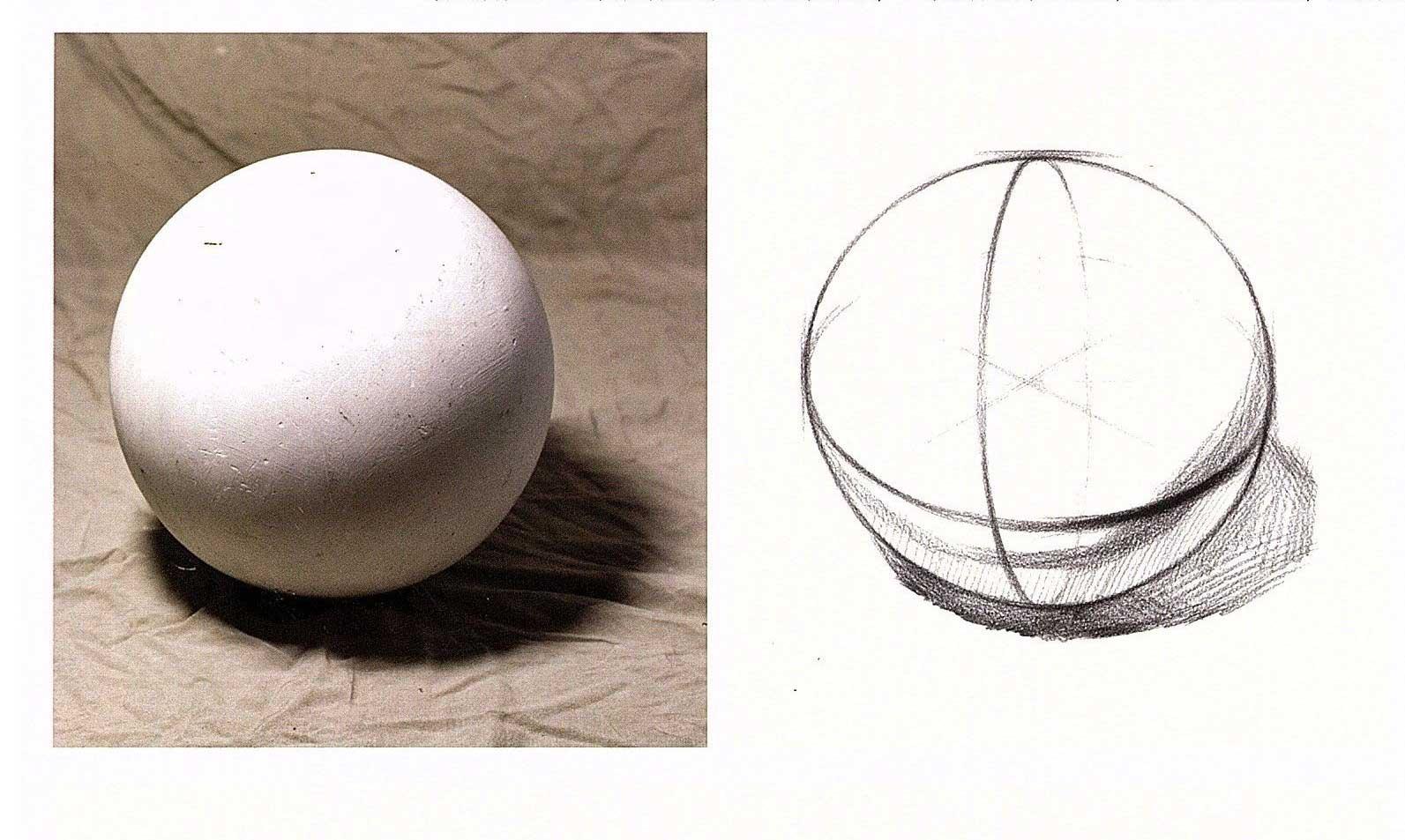 素描立体图球体图片