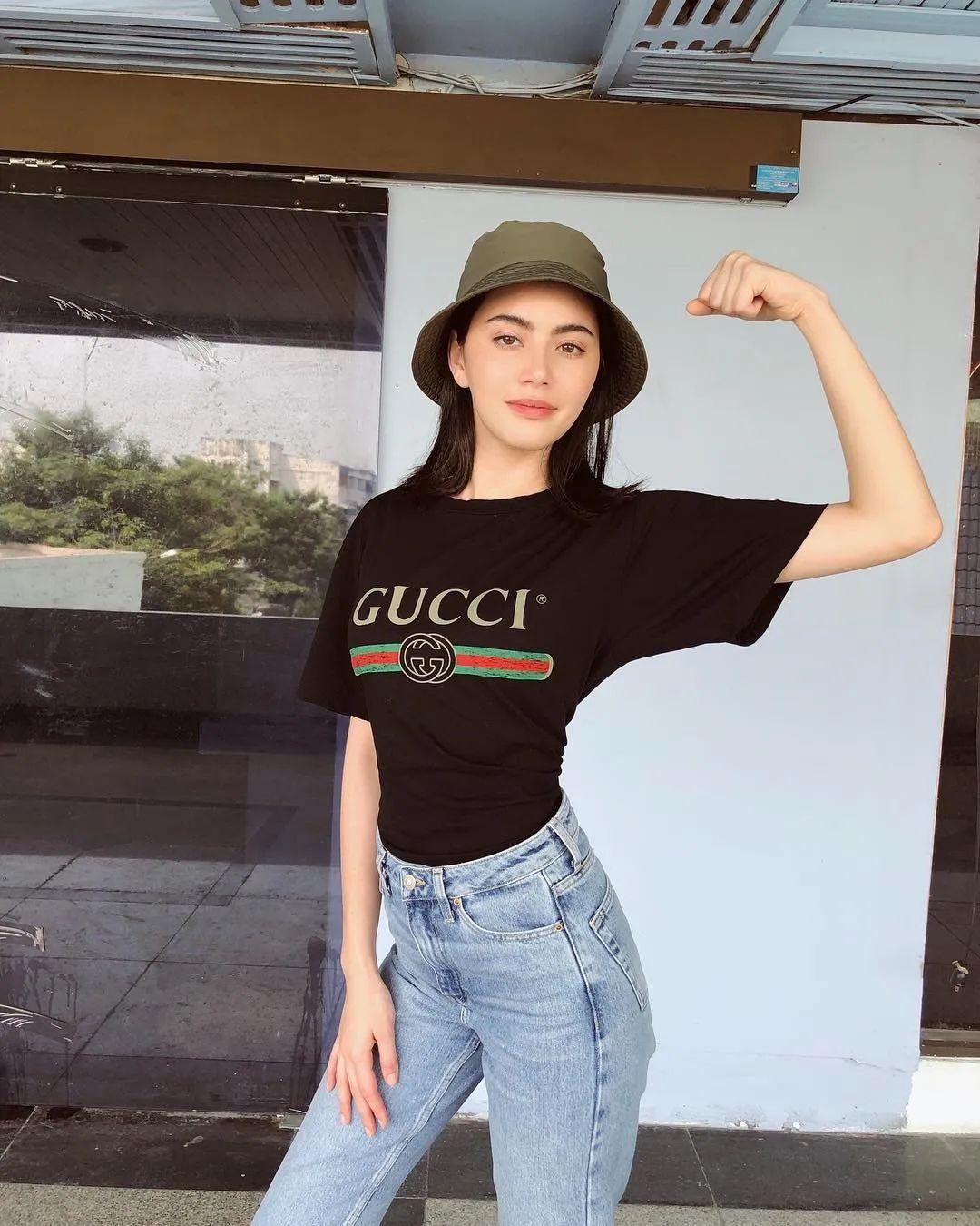 行走中的gucci种草机说的是她吧