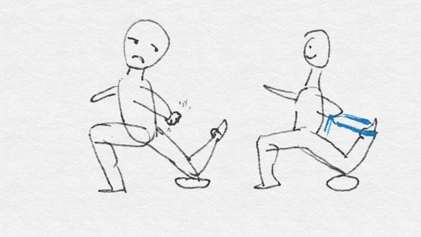 竖叉下不去看看是不是大腿前侧太紧张