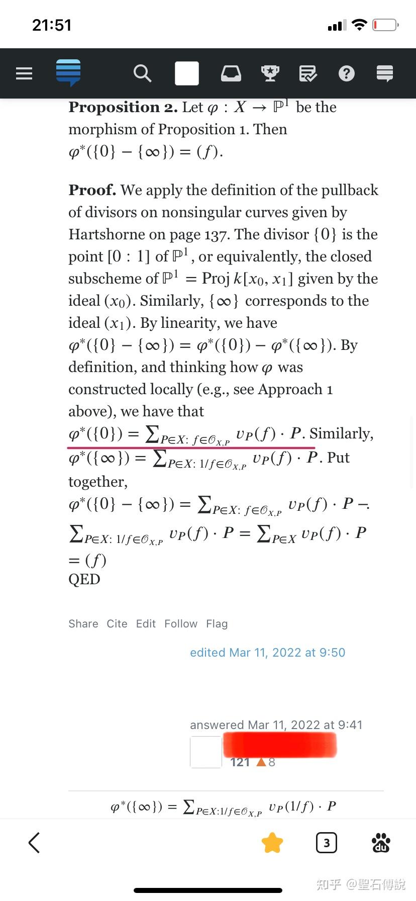 Hartshorne Example II.6.10.1的来自MSE的注释 知乎