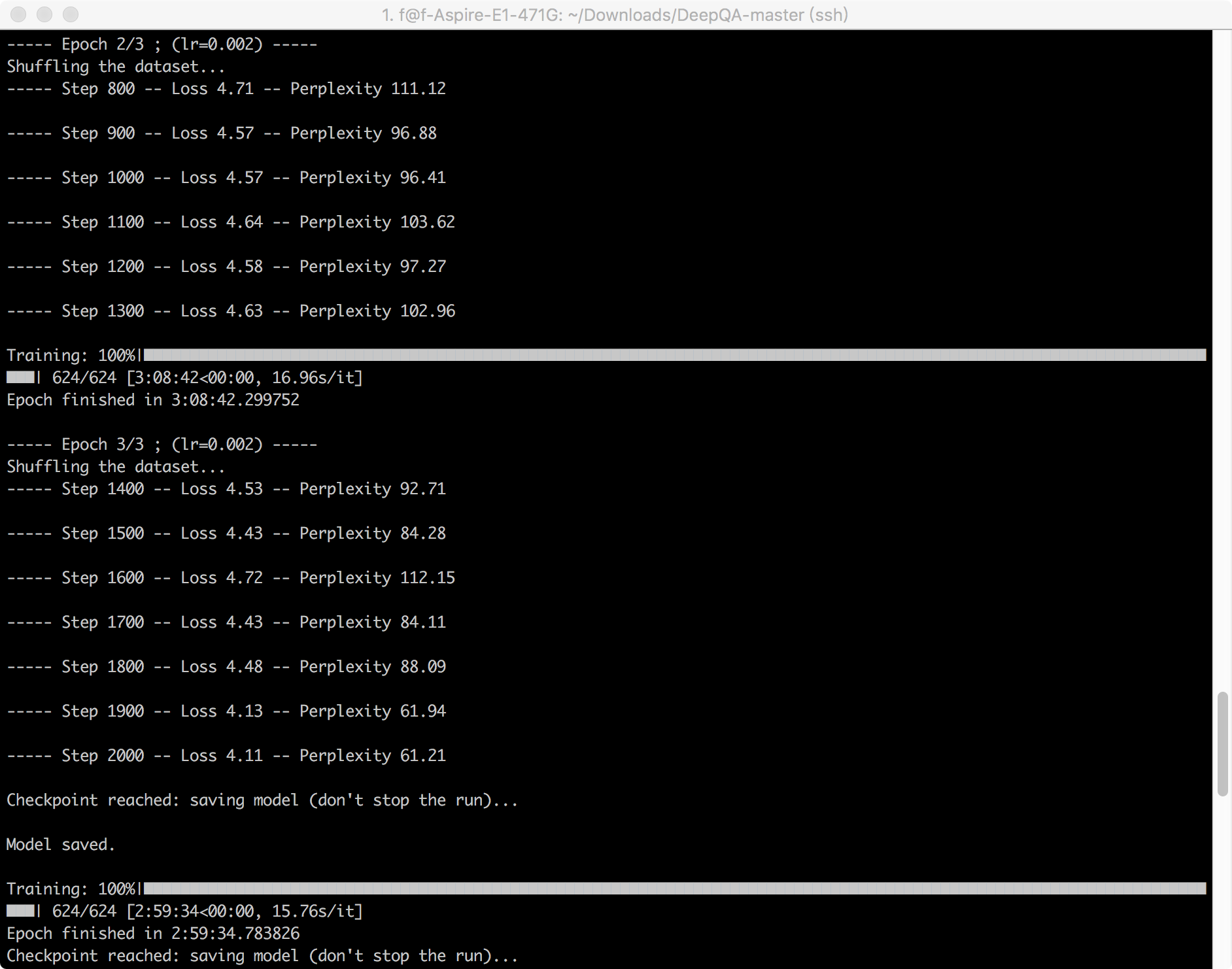 tensorflow 聊天机器人开源项目评测第一期 deepqa