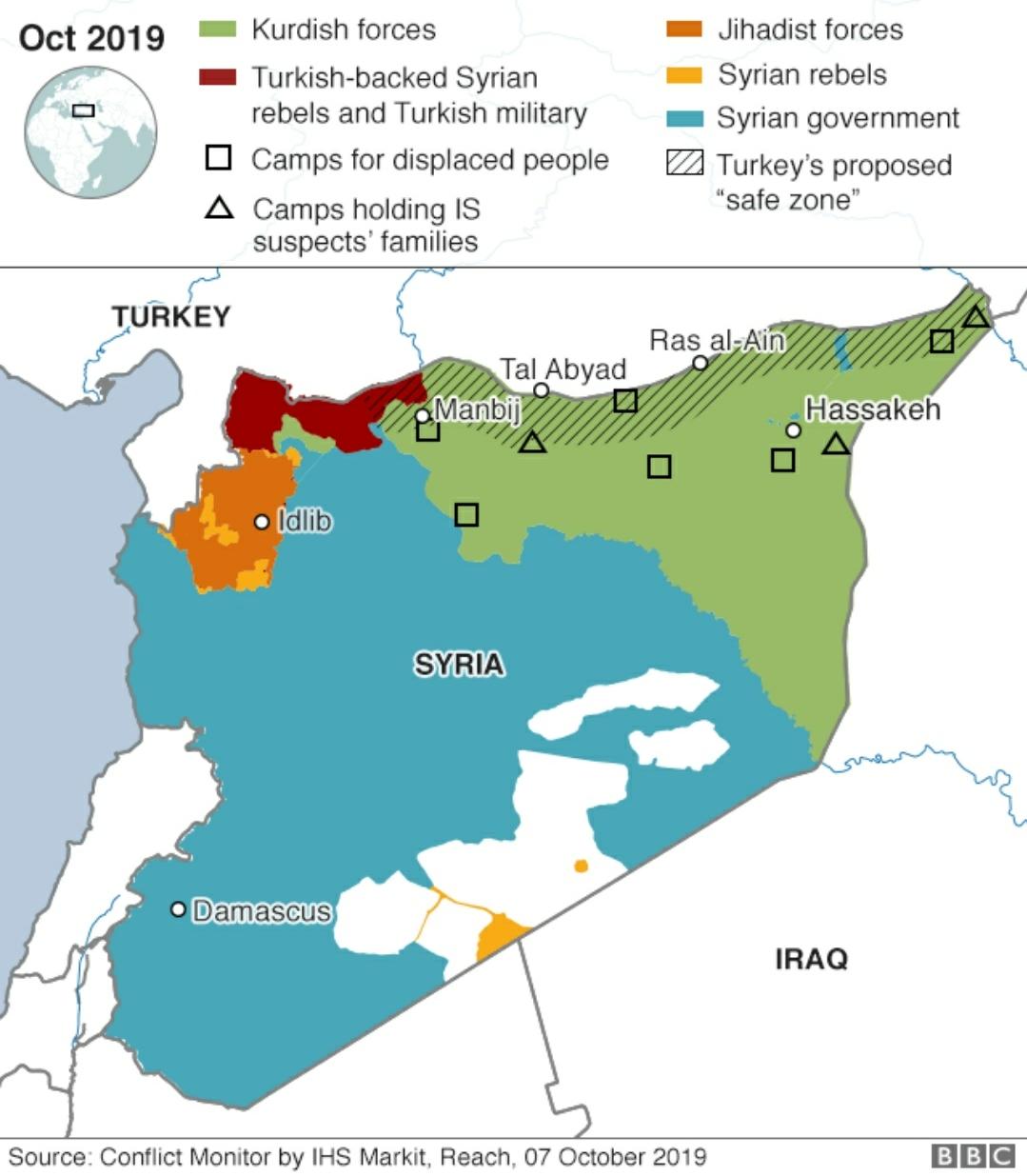新闻翻译土耳其在叙利亚北部发动了地面进攻