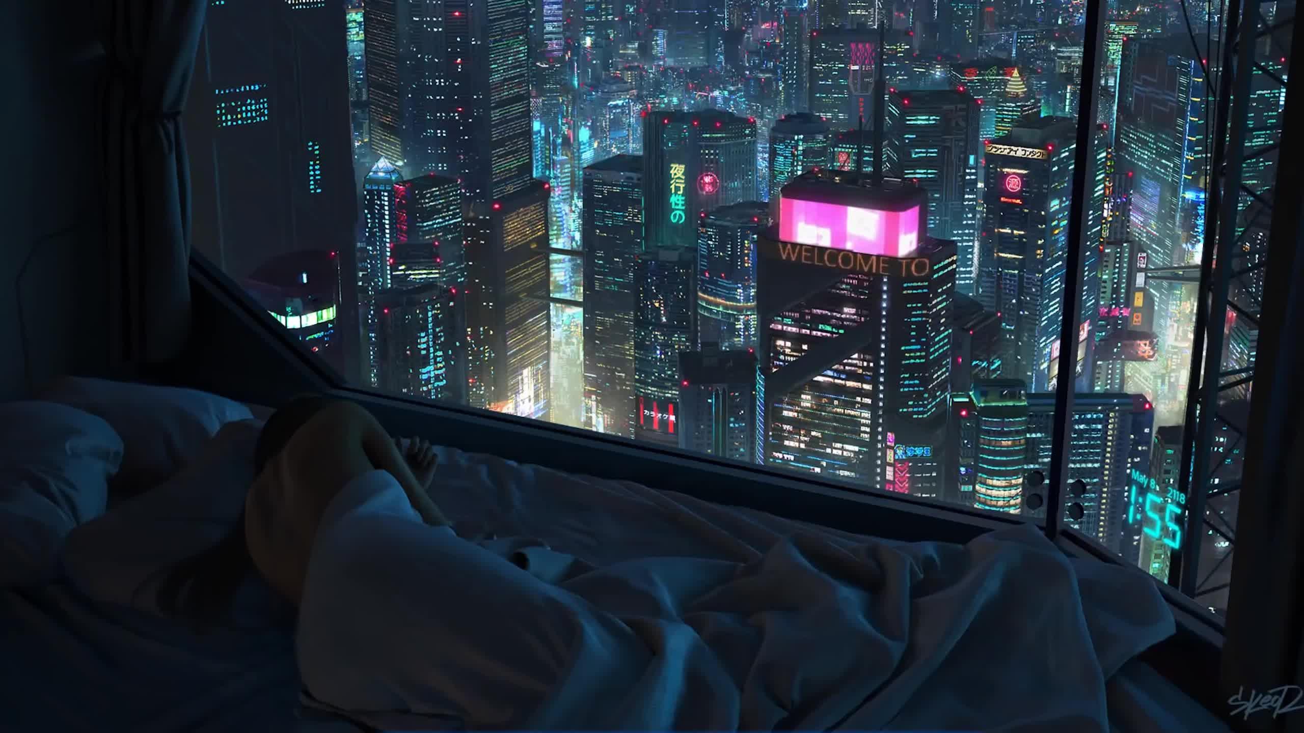 阳台的风景-电脑壁纸