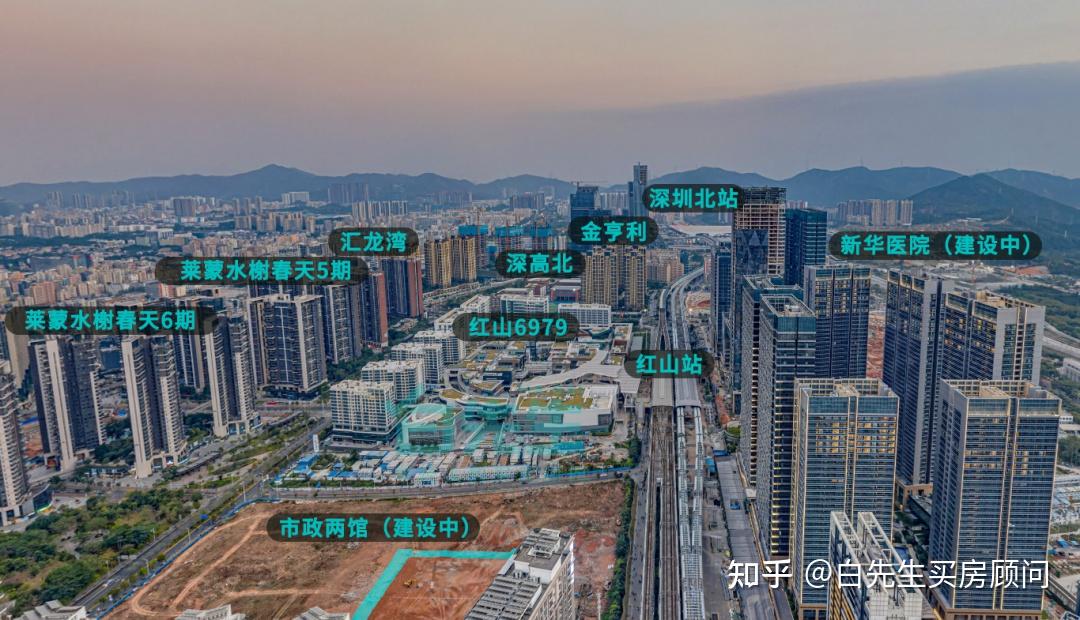 撑起龙华红山房价的深高北,学区内四大楼盘谁最强? - 知乎