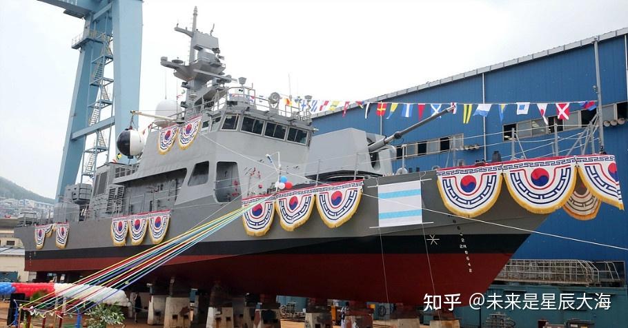 韩国装备志pkxb型虎头海雕2型火箭炮高速巡逻艇