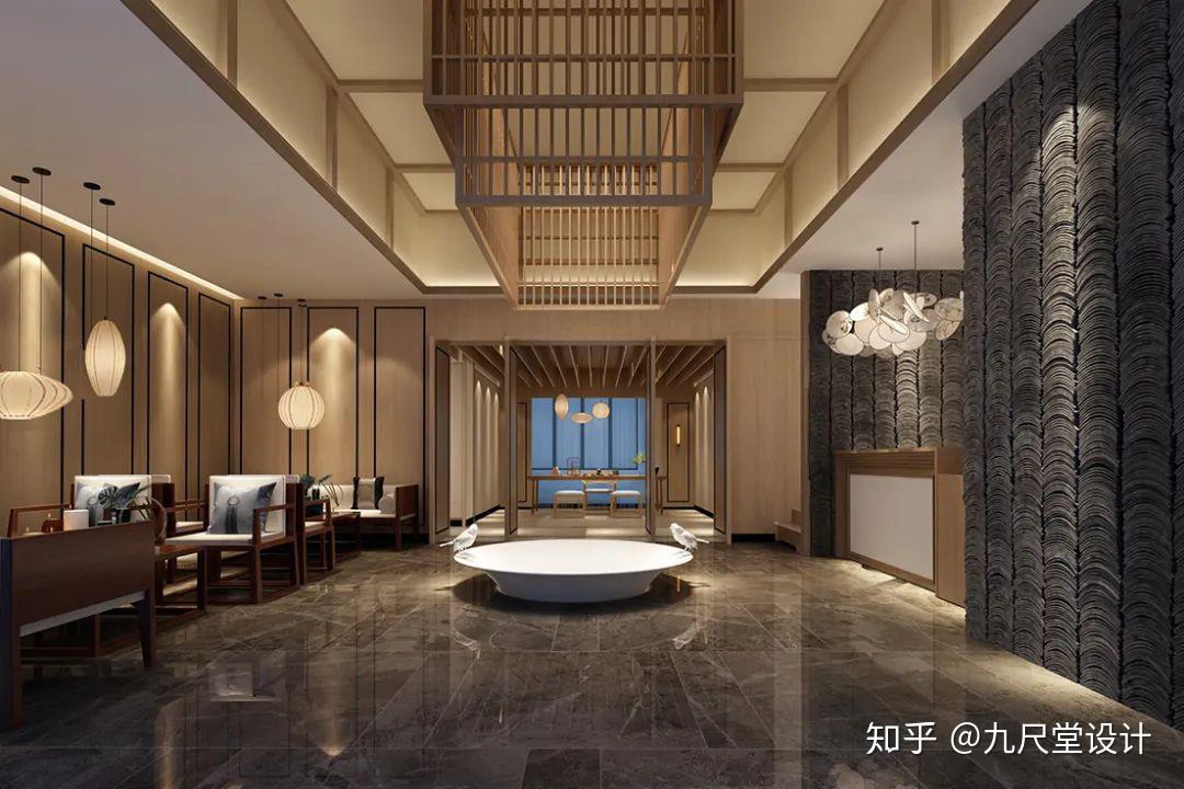 新中式会所设计 于简约中散发出浓烈的东方情怀 - 知乎