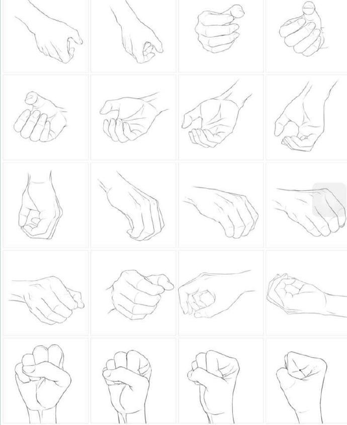 二,手的绘画步骤